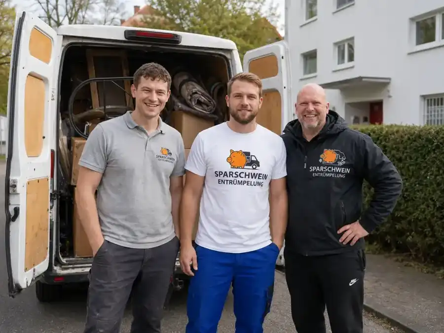 Sparschwein Entrümpelung Team beim Möbelabtransport in Rathenow