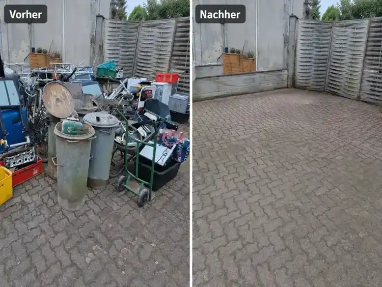 Vorher-Nachher: Entrümpelung in Werder (Havel) mit schneller Räumung und Entsorgung