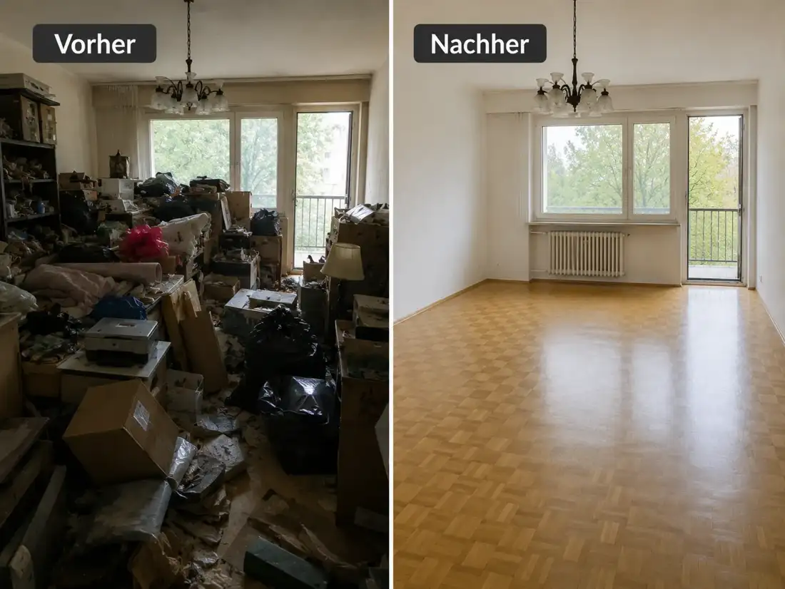 Vorher-Nachher: Haushaltsauflösung in Ketzin/Havel mit sauberer und schneller Räumung