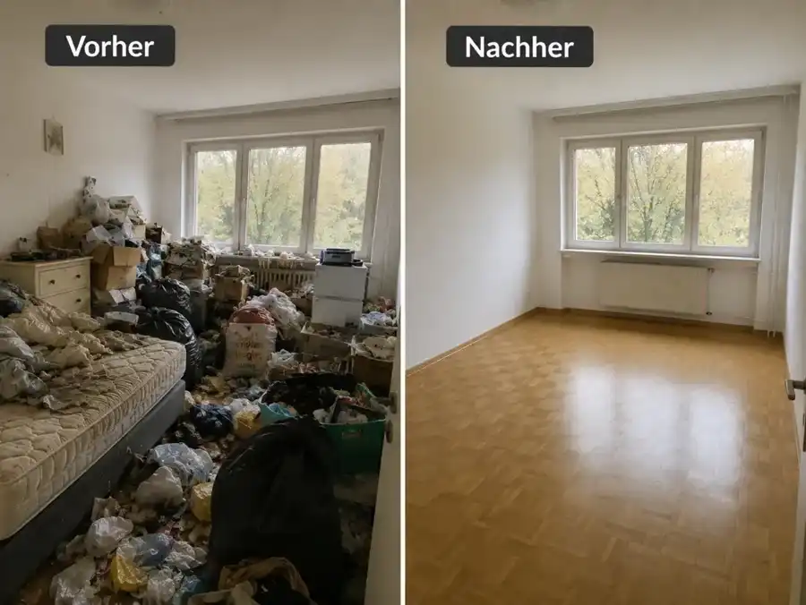 Vorher-Nachher: Haushaltsauflösung in Rathenow mit besenreiner Übergabe
