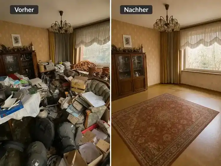 Vorher-Nachher: Haushaltsauflösung in Schönwalde-Glien mit zuverlässigem Räumungsteam