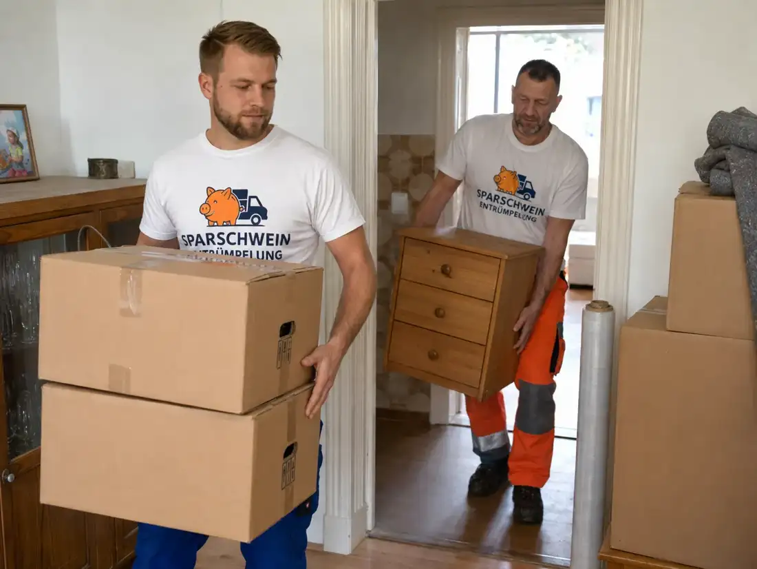 Sparschwein Entrümpelung Team bei Wohnungsauflösung in Premnitz mit Möbelabtransport